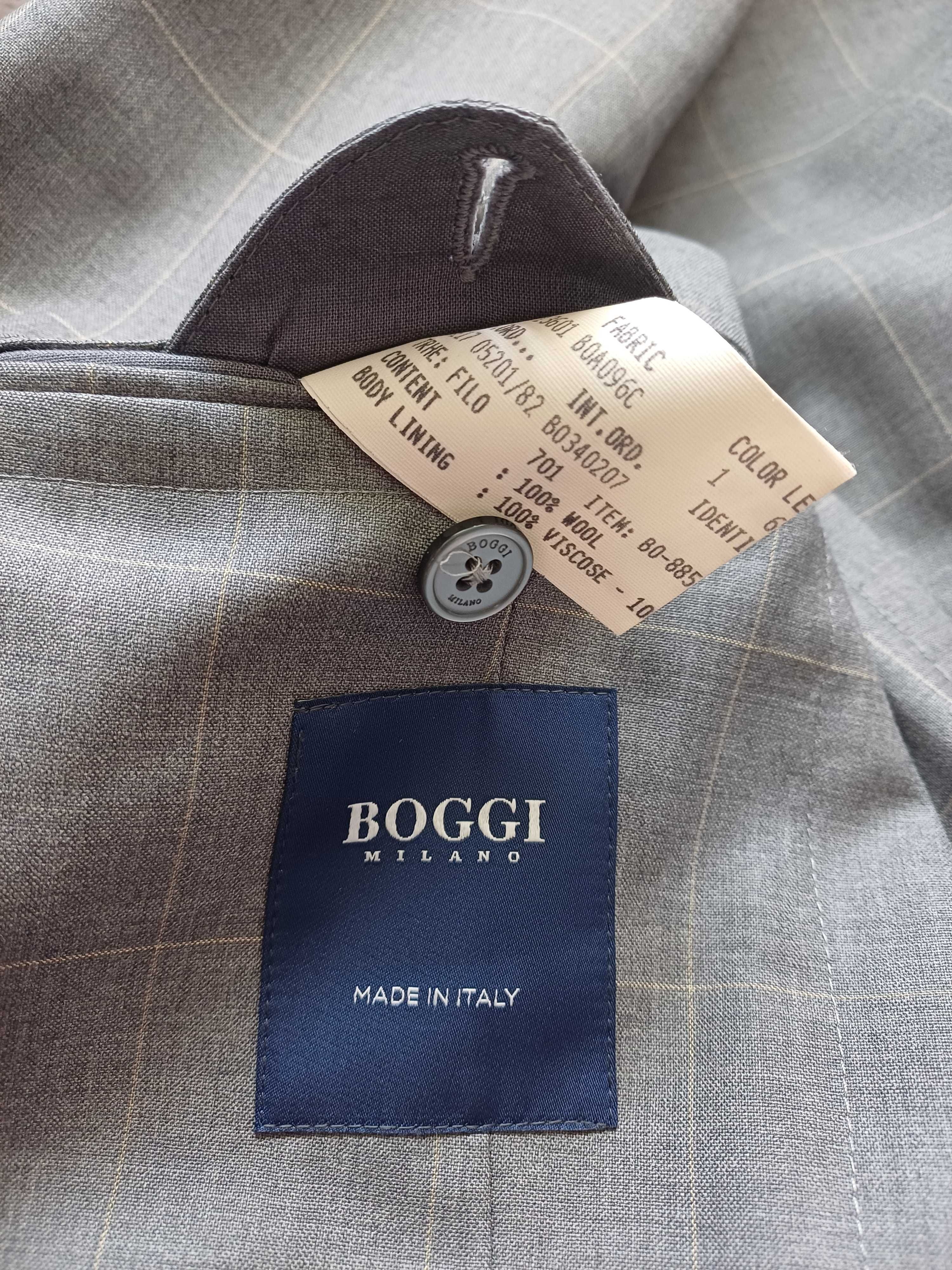 Boggi wełniana marynarka w kratę rozmiar XL