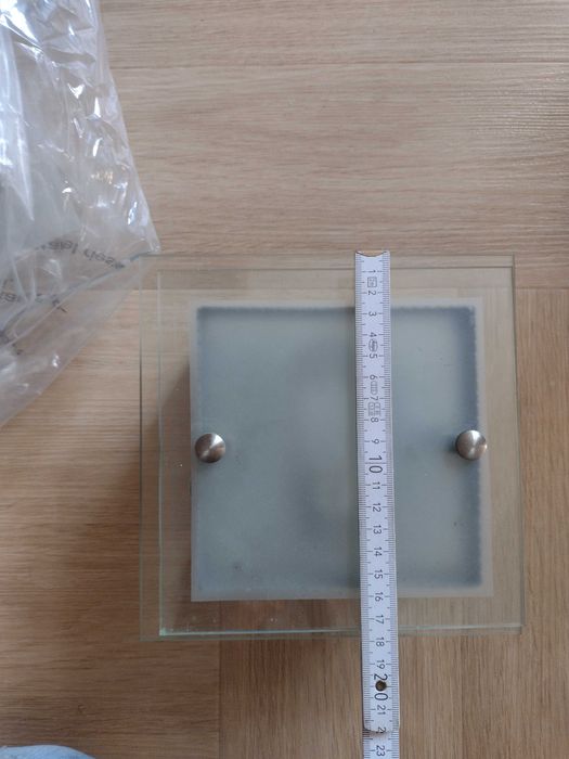 Lampy plafon szkło kinkiet komplet 2 szt przedpokój pokój