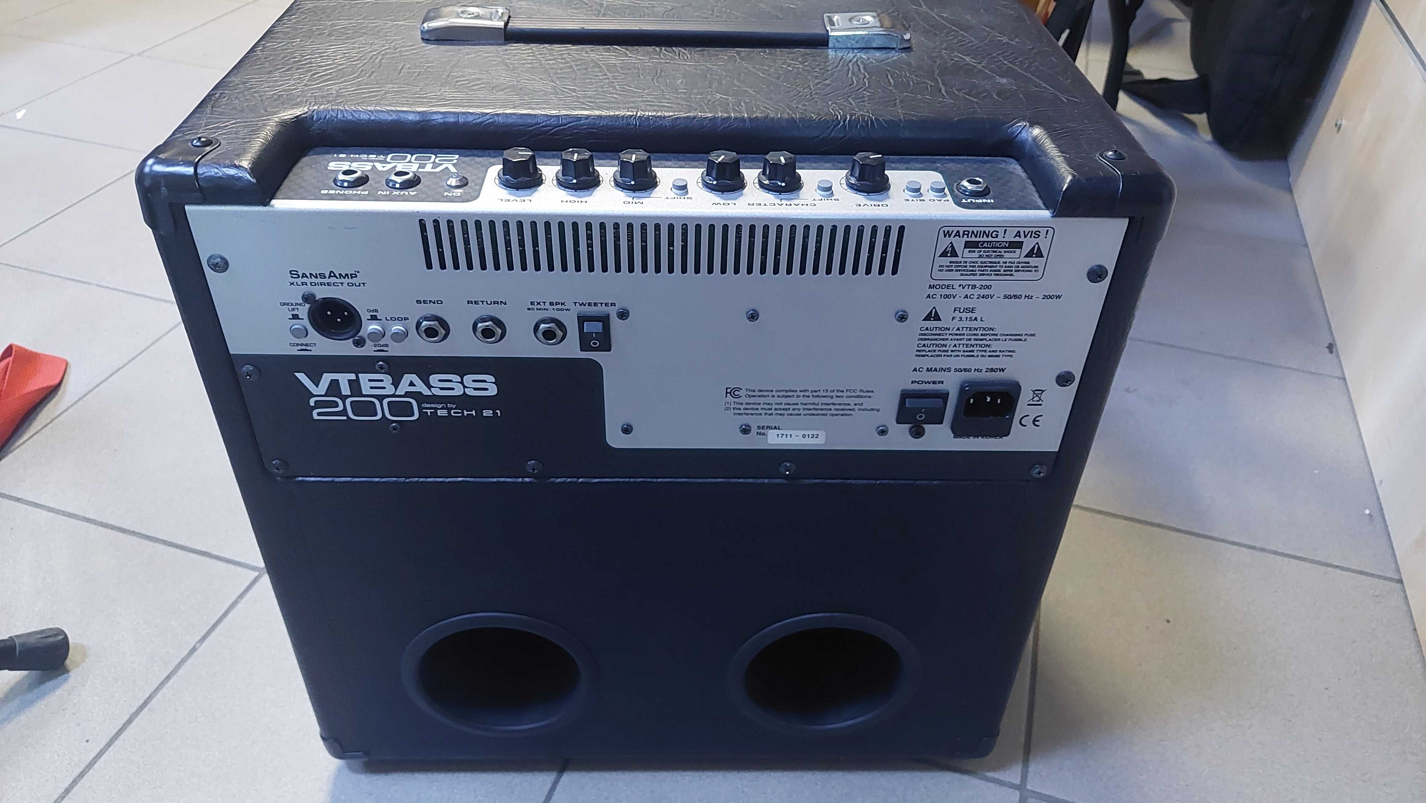 Combo Basowe Wzmacniacz TECH21 VT BASS 200