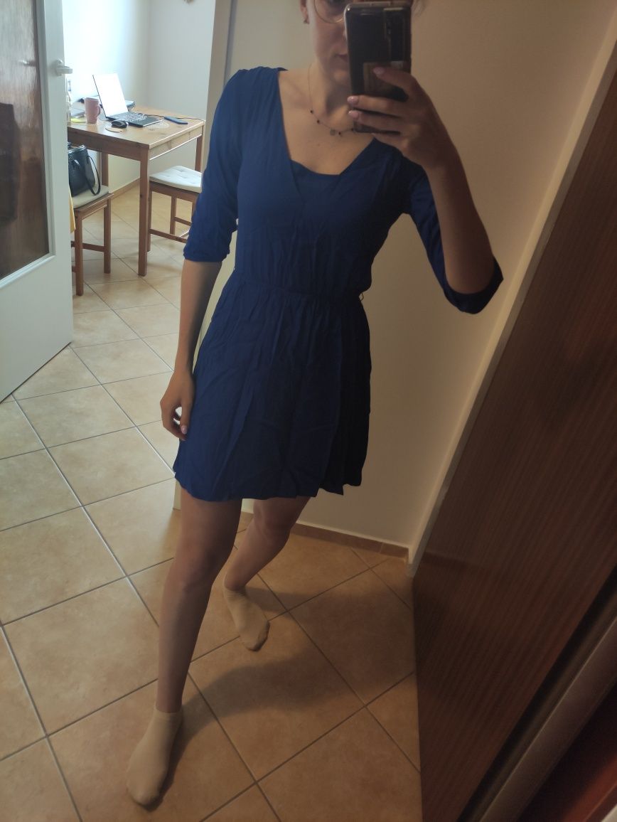 Chabrowa letnia sukienka S