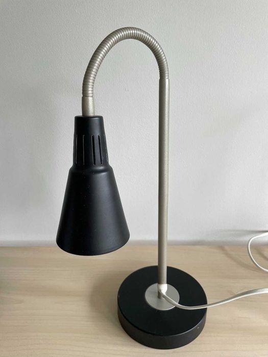 Lampa Ikea Kvart Lampa Biurkowa Czarny
