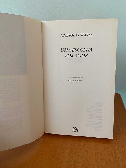 Uma Escolha por Amor - Nicholas Sparks