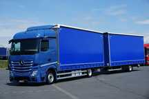 Mercedes-Benz ACTROS / 1833 / ACC / MP 5 / EURO 6 / ZESTAW PRZEJAZDOWY 120 M3