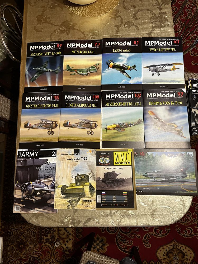 Modele kartonowe - 40 szt. Mały Modelarz, Angraf, Answer, MPModel itp.