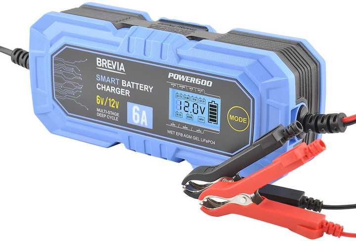 Зарядний пристрій АКБ Brevia Power 1000 6V/12V 10A  21000EP