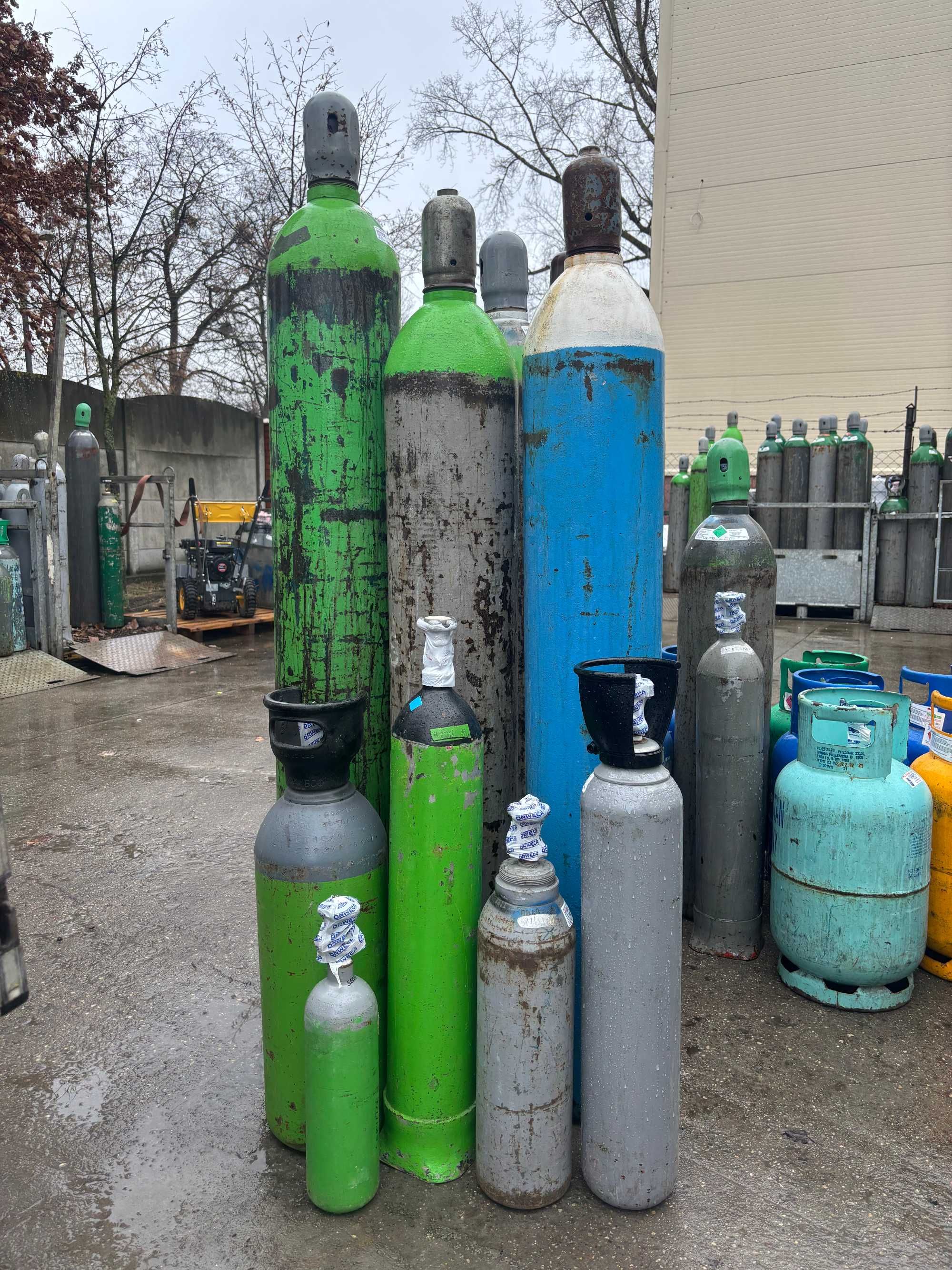 Sprzedam Pełne Butle z Gazami Technicznymi