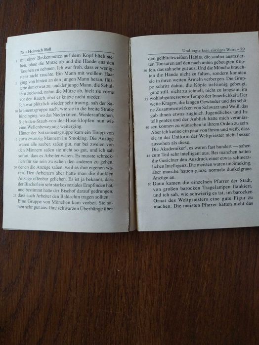 Генріх Бойль "І не сказав жодного слова" в оригіналі німецькою мовою