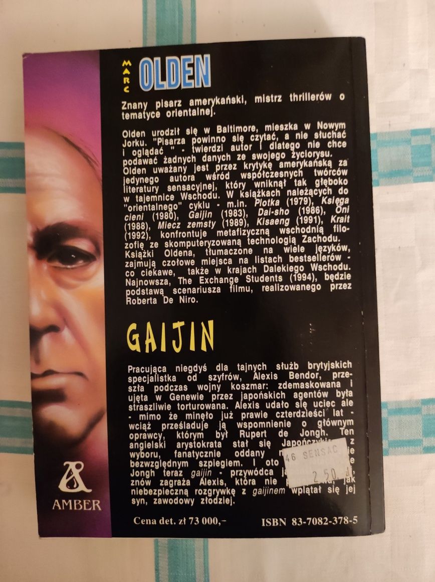 Książka thriller sensacja "Gaijin" Marc Olden