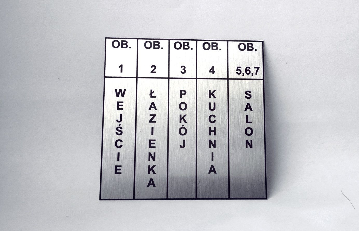 Personalizowana tabliczka opisowa oznacznik inne producent tabliek