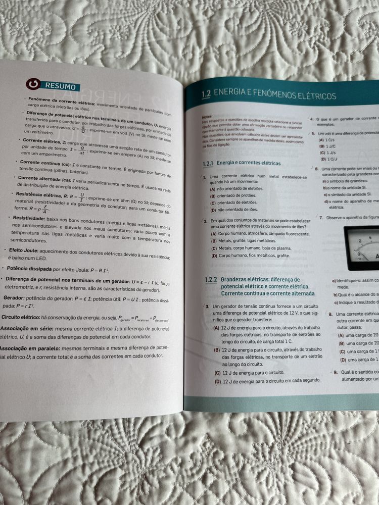 Caderno de exercicios Fisica 10 ano