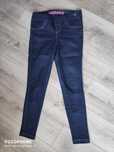 Spodnie legginsy dżinsy jeansy jegginsy XS wysoki stan jak nowe