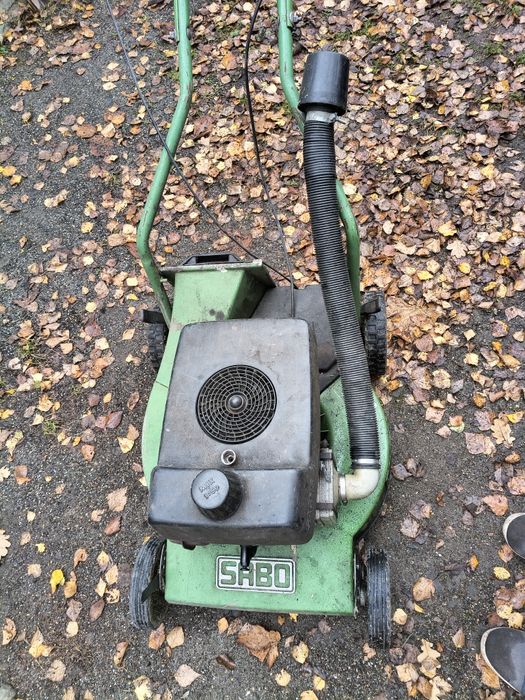 Kosiarka karczownika Sabo 6 k.mech silnik sachs niemiecka aluminium