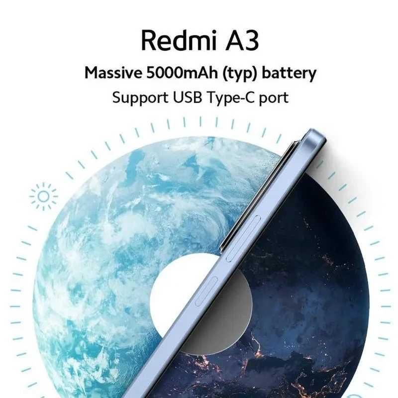 НОВЫЙ Смартфон Xiaomi Redmi A3 3/64 ГБ Глобальная Версия