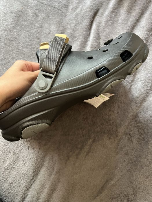 Оригінал нові чорні сабо крокси new crocs all terrain резинові тапочки
