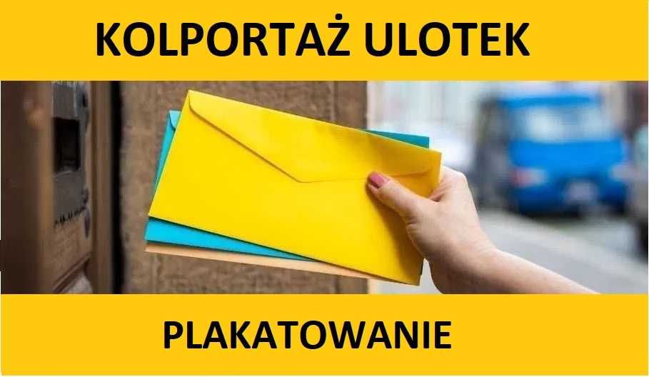Kolportaż ulotek i gazetek reklamowych. RZETELNIE!