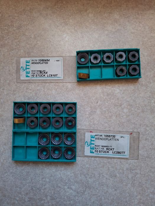 Płytki R8 do głowicy FETTE.  cena za wszytstko