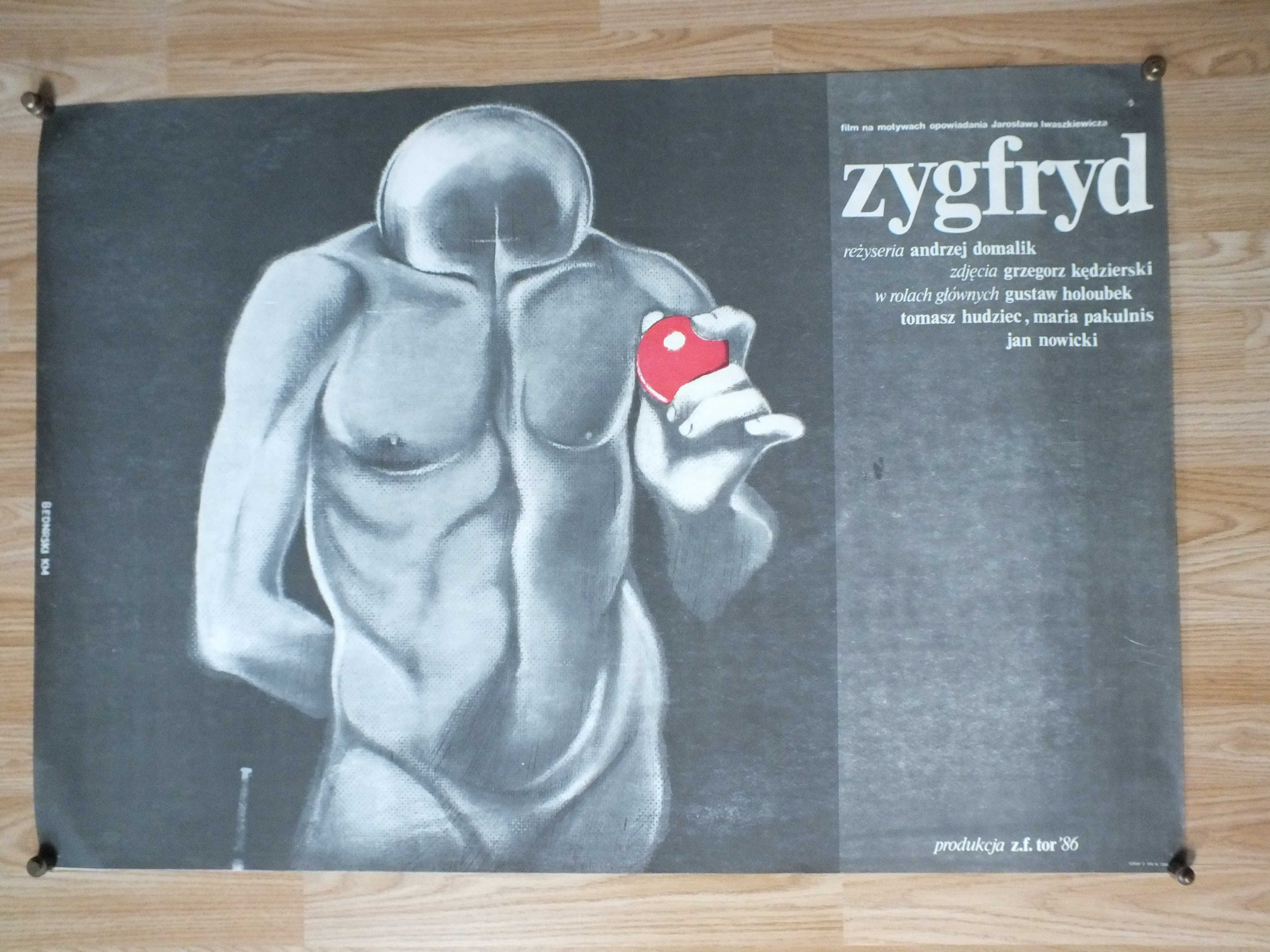 Oryginalny plakat - ZYGFRYD- autor Krzysztof Bednarski Pierwodruk 1986