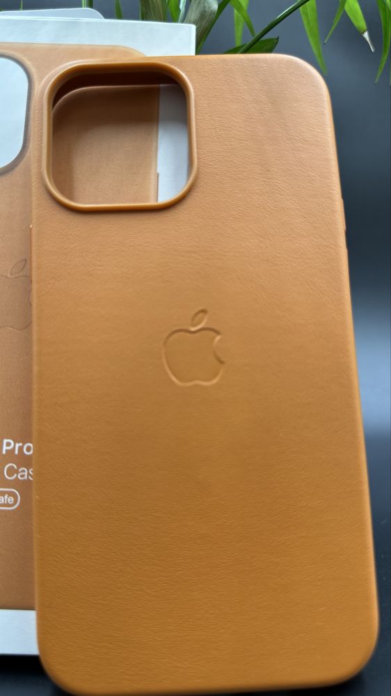 Skórzane Magsafe Etui do Iphone 13 Pro Max Orange