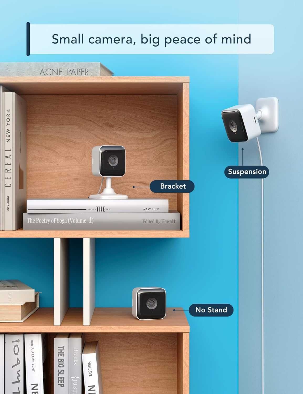 Kamera Wewnętrzna IP WiFi GNCC GC2 1080p Full HD Google Ass Alexa noc