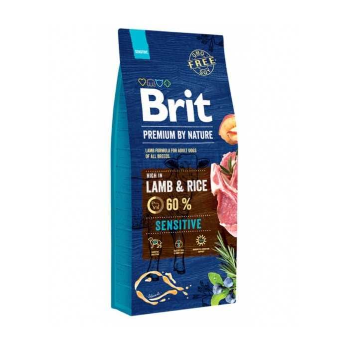 Корм для собак Brit Premium Sens. Lamb(ягненок рис) 15 кг Срок 11.24