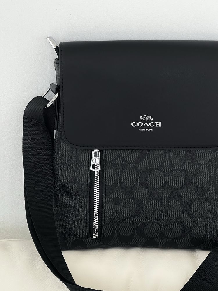 Сумка-мессенджер Coach чоловіча через плече