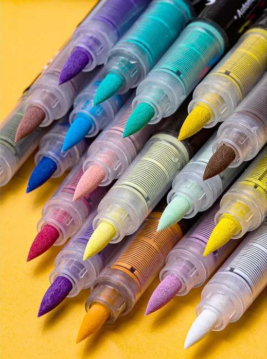 Маркери акрилові GuangNa 12 кольорів, Нові. Оригінал. Набір маркерів.