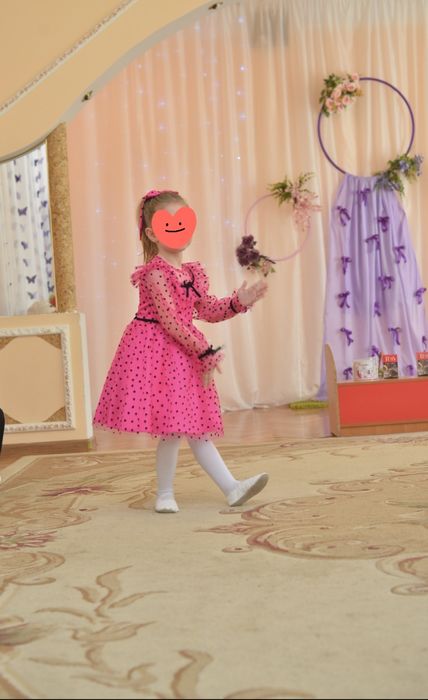 Святкова  сукня,110-116,нарядное плаття для дівчинки, рожева дитяча су