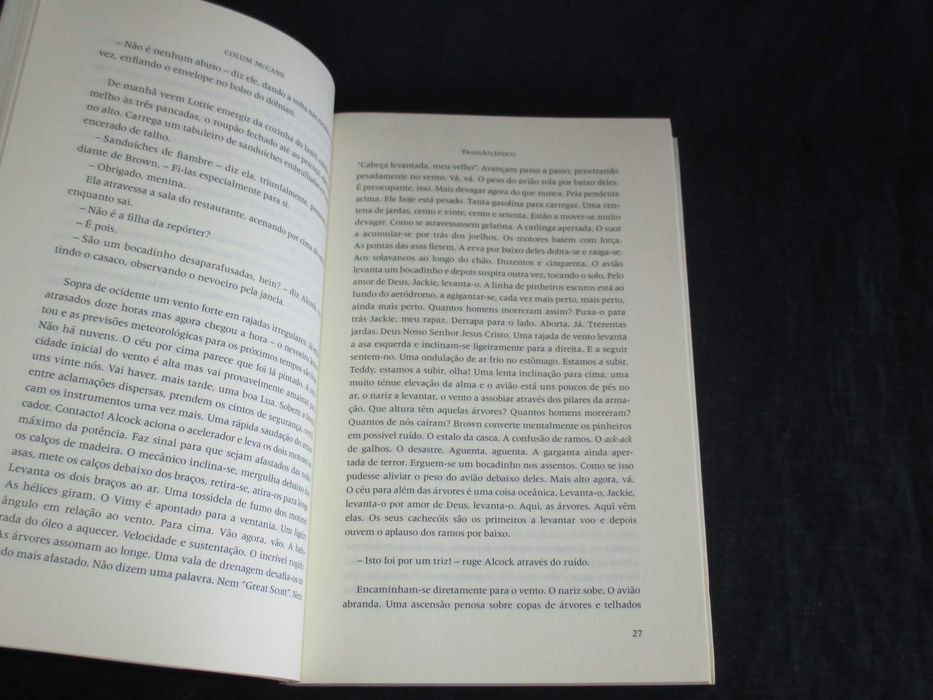 Livro TransAtlântico Colum McCann