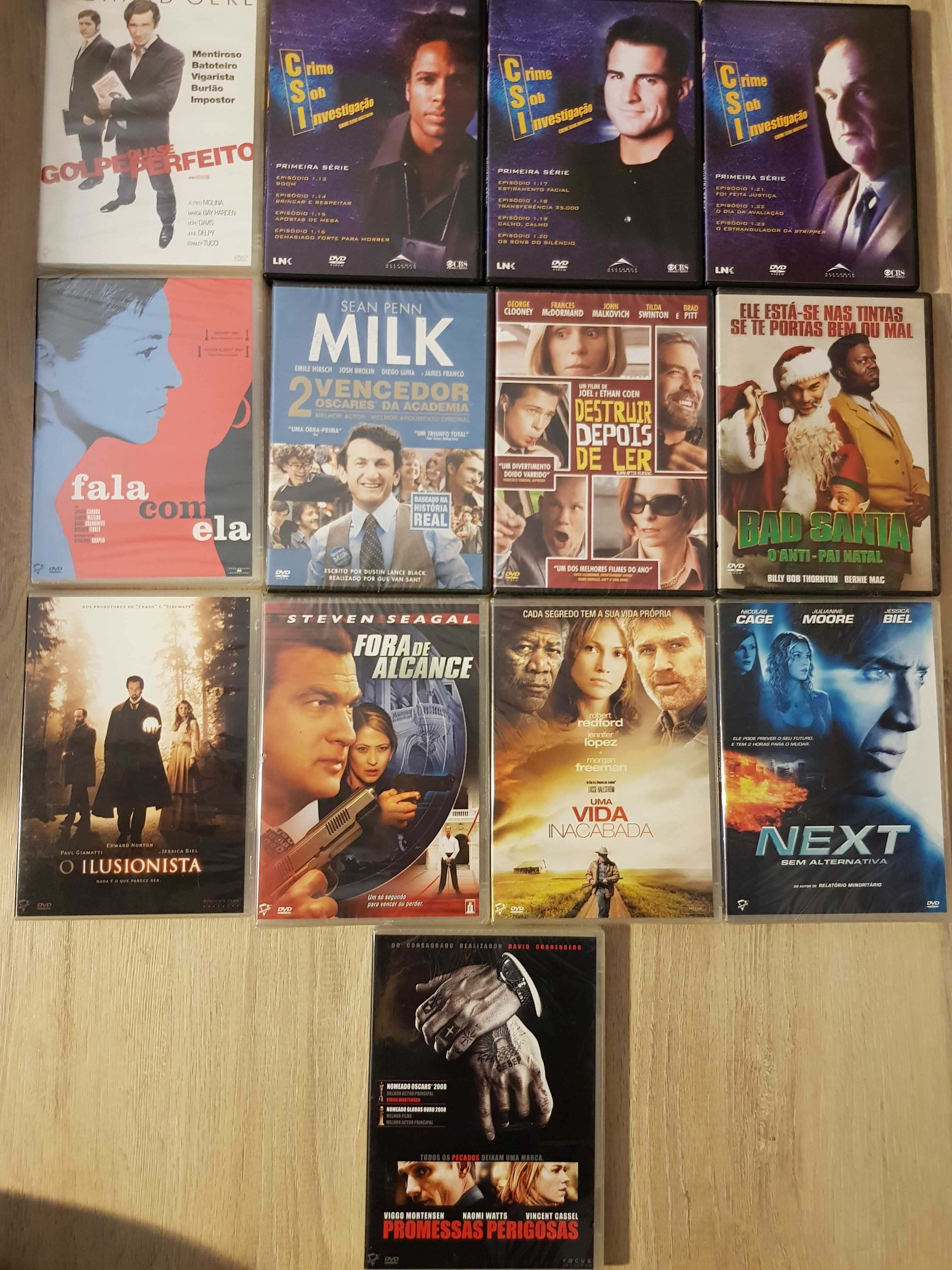 Dvd CSI, Milk, Next, Destruir depois de Ler