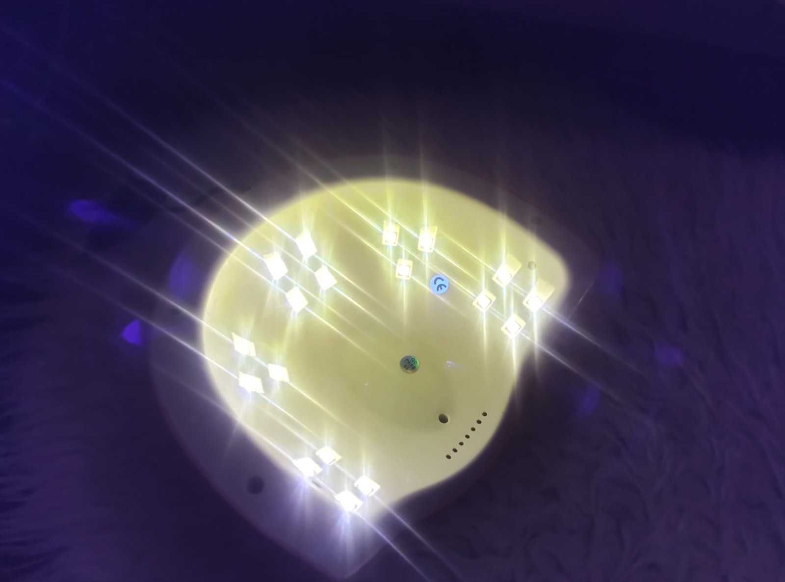 Różowa lampa do paznokci uv/ led, 18 świateł, zasilana przez USB