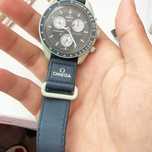 Omega Swatch Ziemia zielony używany limitowany zegarek kolekcjonerski