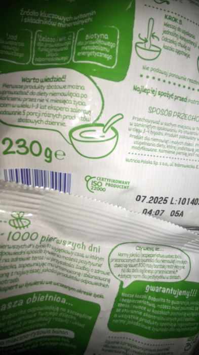 Kaszki mix 20 sztuk Mleczno ryżowe malina wanilia banan kakao manna