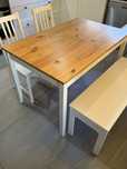 Conjunto mesa + 2 cadeiras + banco IKEA