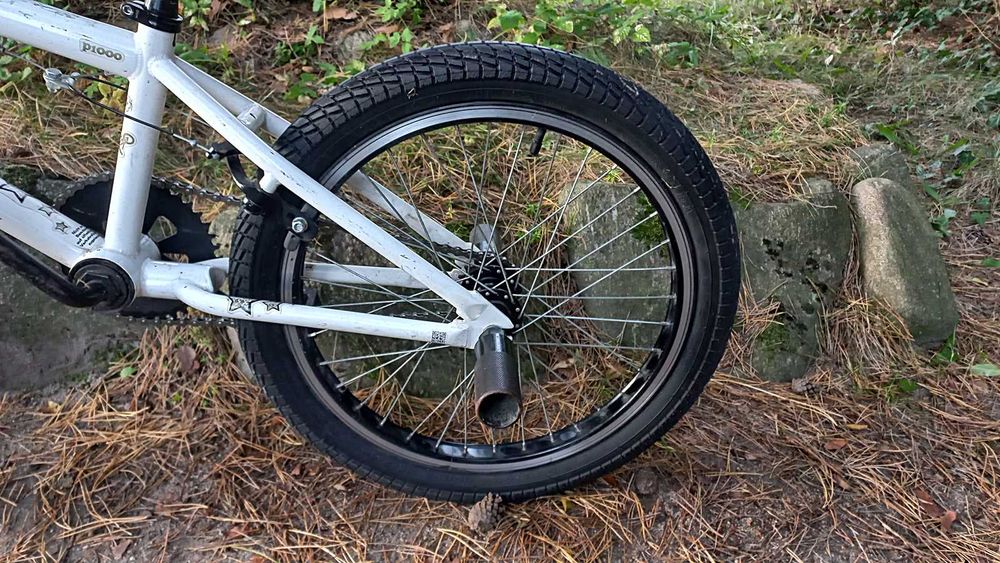 Rower Młodzieżowy Bmx Fishbone P1000 do Skakania Rotor 360 4 Pegi 20