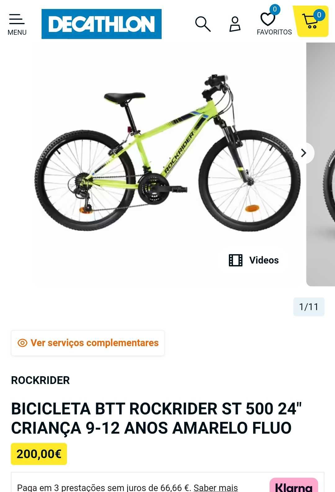 Bicicleta tamanho médio