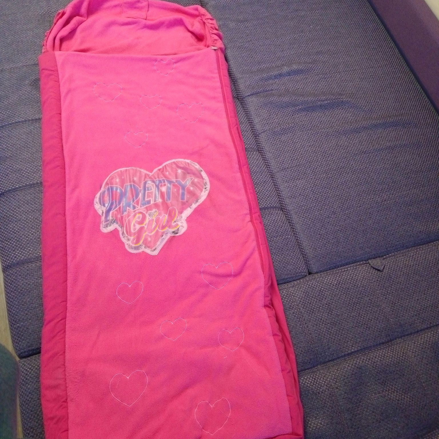 Спальный мешок с надувным матрацем, детский