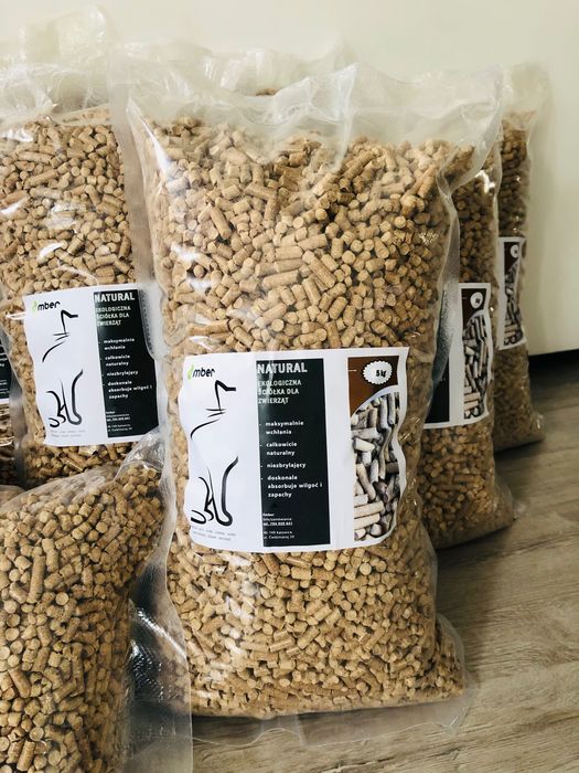 Ściółka ekologiczna, żwirek drewniany, Pellet Pelet drzewny 5kg