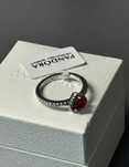 Кольцо Pandora "Red Heart" – Романтический подарок, 925 серебро