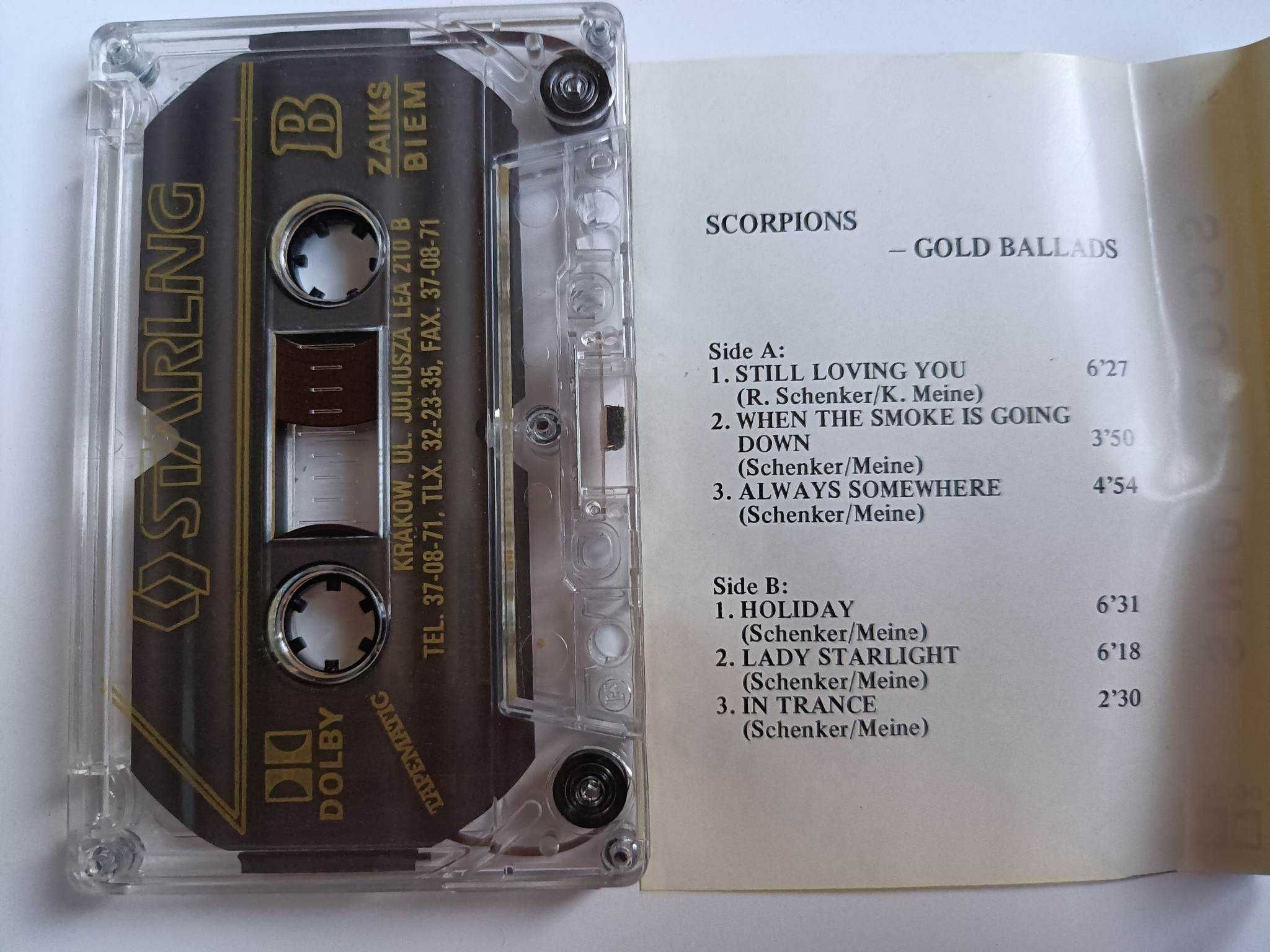 Scorpions Gold Ballads Kaseta magnetofonowa