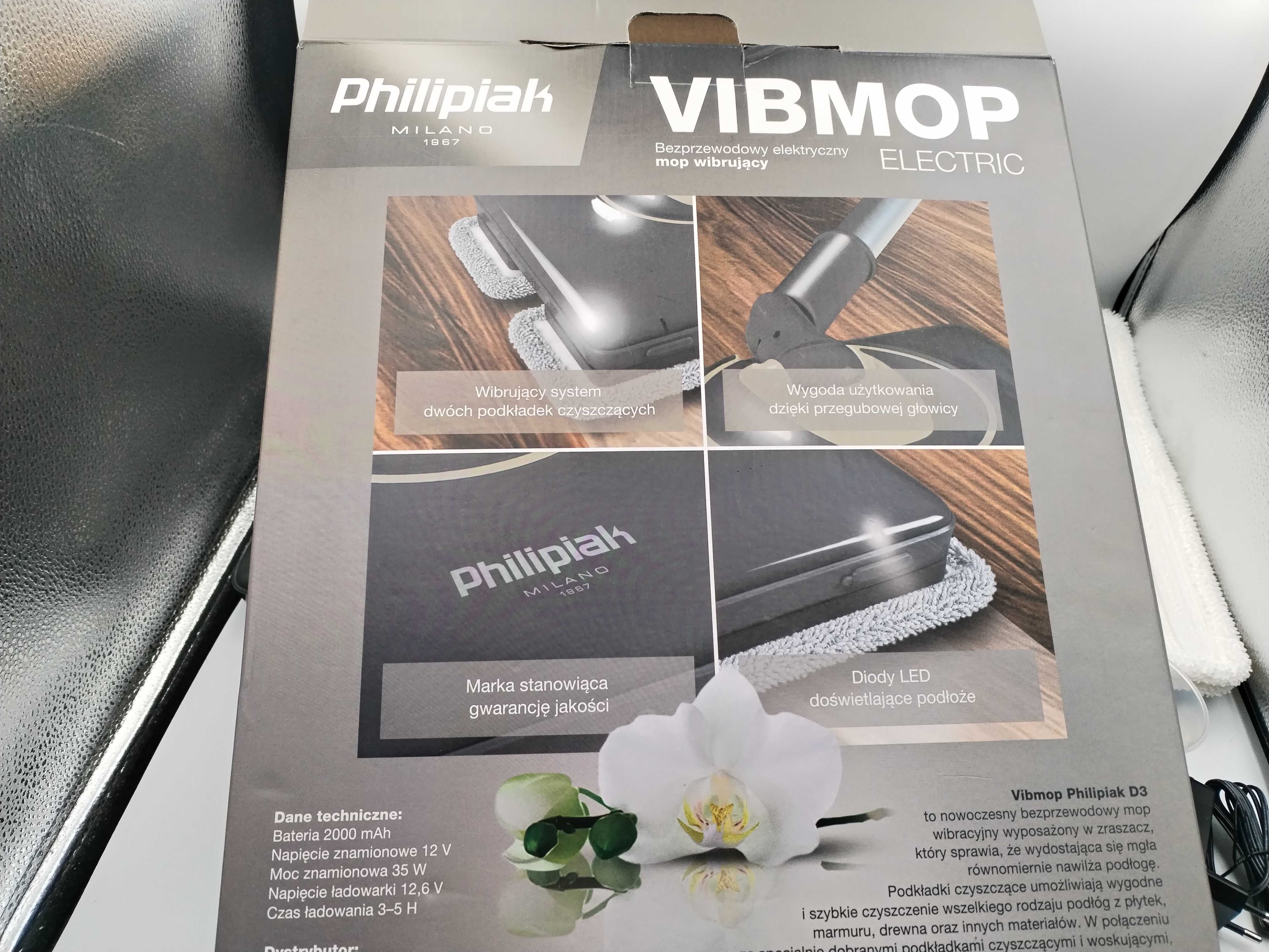 Mop parowy Philipiak VIBMOP / Bezprzewodowy - elektryczny / nieuzywany