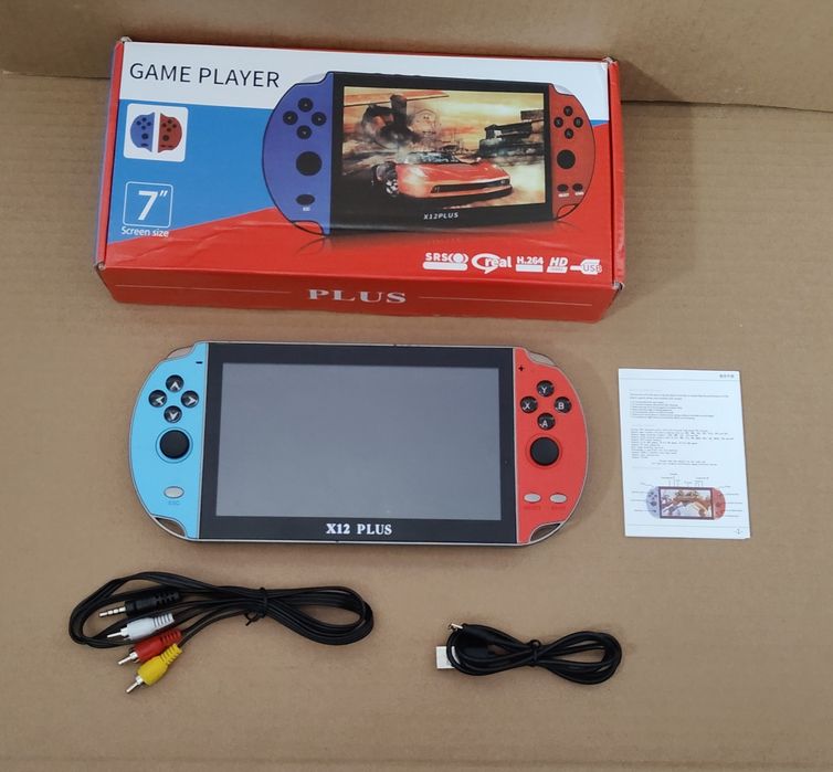 Konsola X12 do gier przenośna 7" + akcesoria!