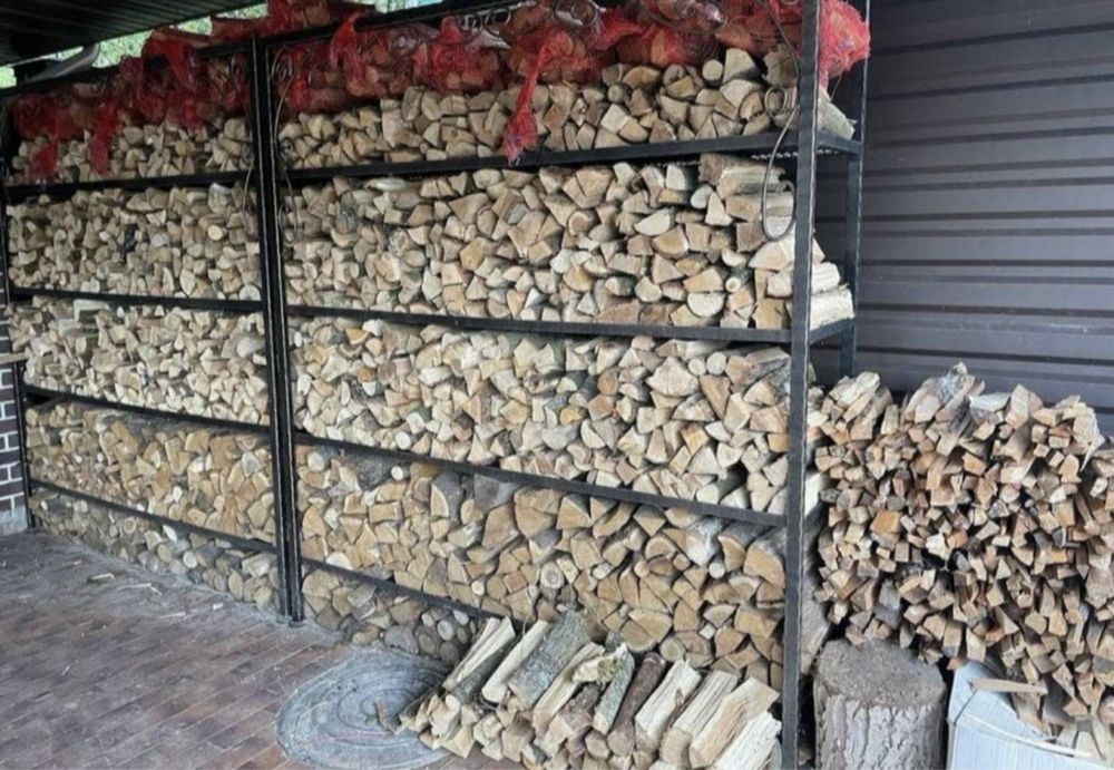 Дрова в сетках купить Киев  Дуб Черешня