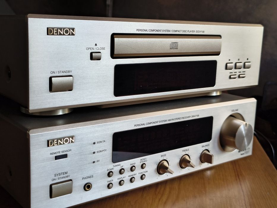 Mini zestaw Denon F100 amplituner + CD