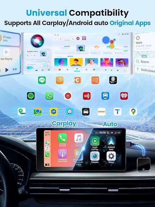 Bezprzewodowy adapter CarPlay Android smart obsługa telefonu z tableta