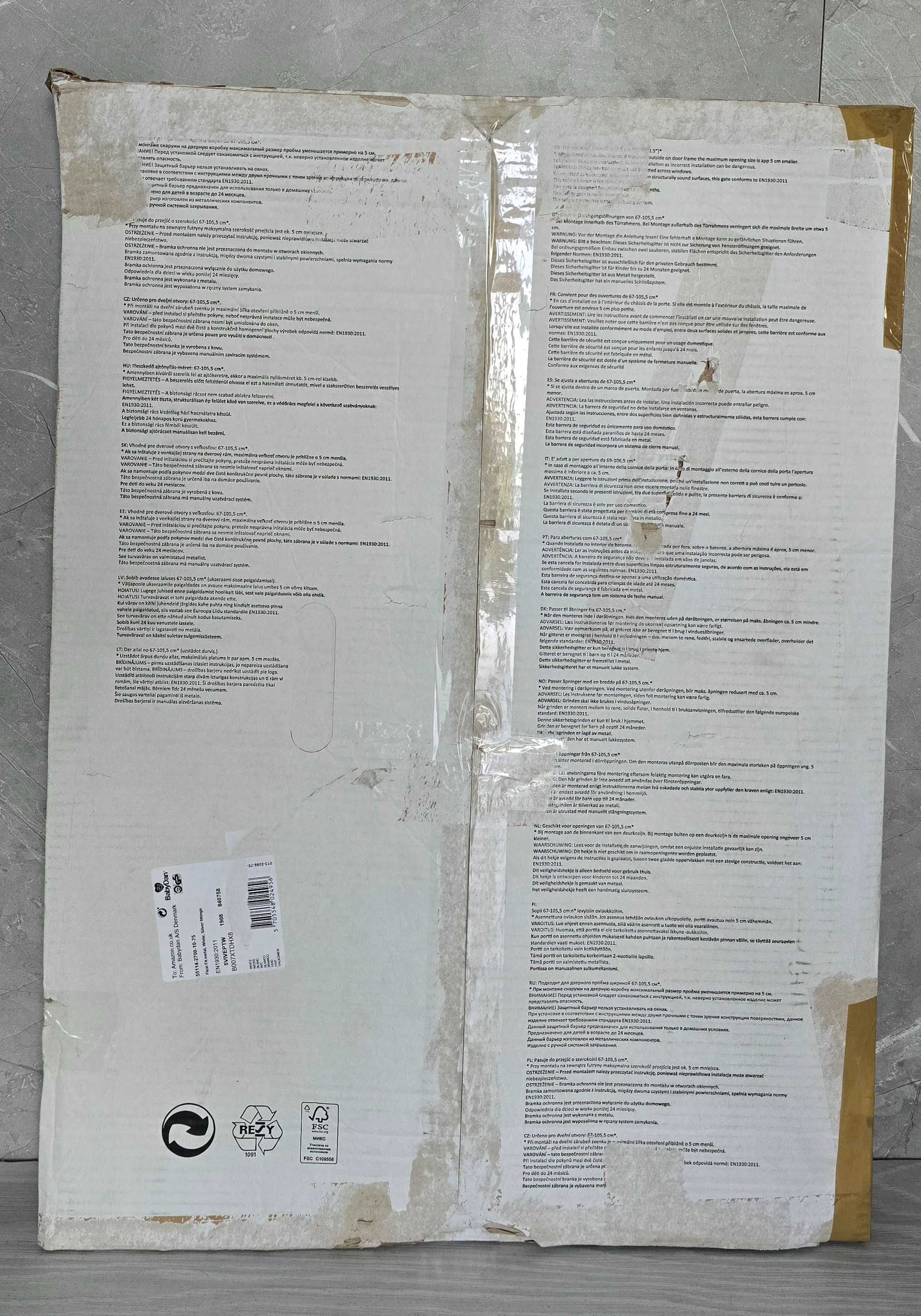 Baby Dan bramka zabezpieczająca Flexi Fit metal