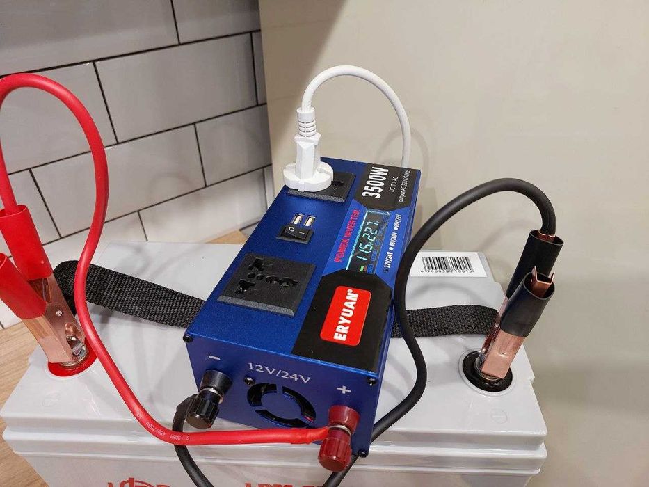 Преобразователь Інвертор 12v-2200v 24v-220v напряжения инвертор↔3500W