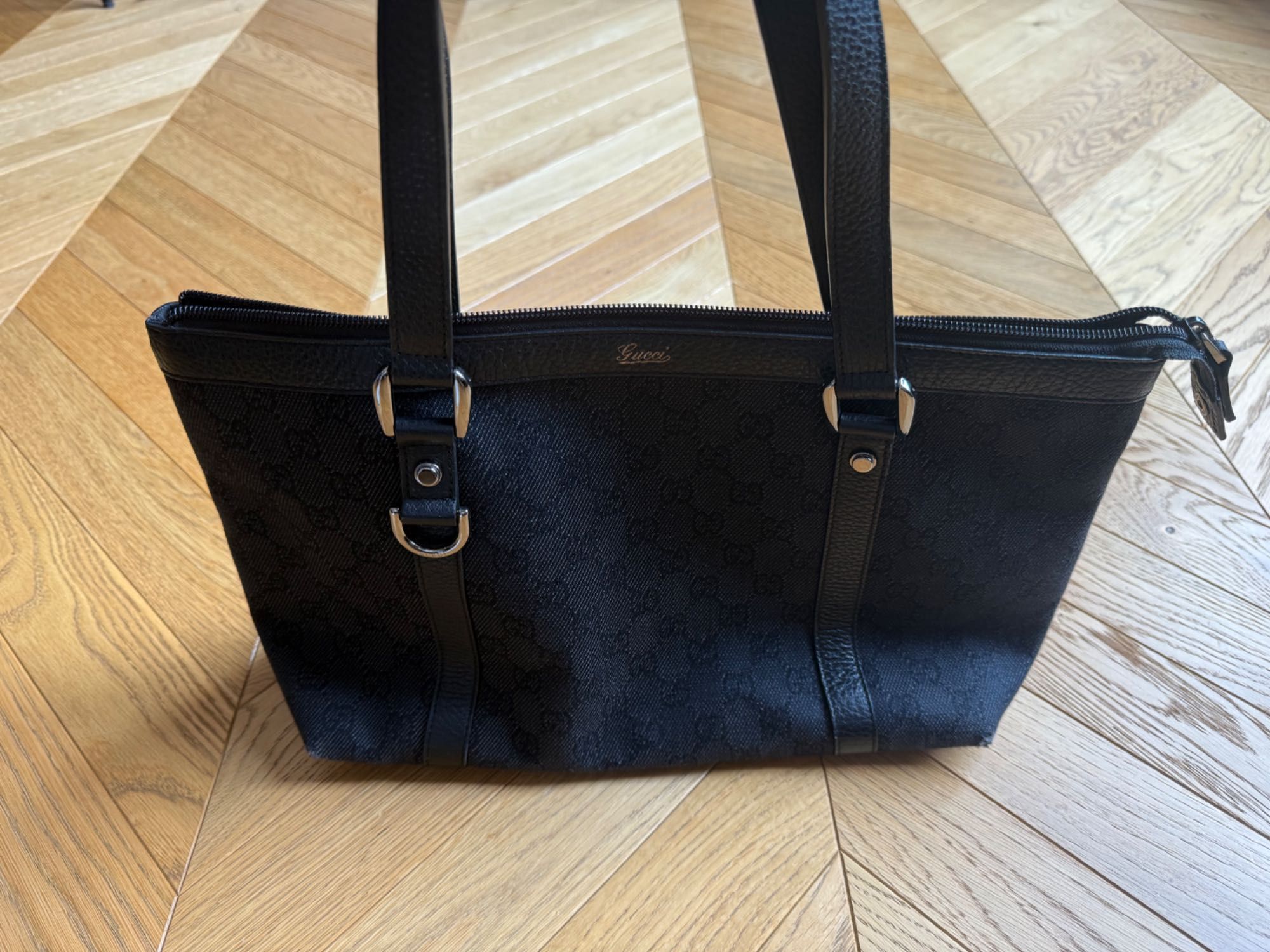 torebka GUCCI GG Canvas Tote Bag Black