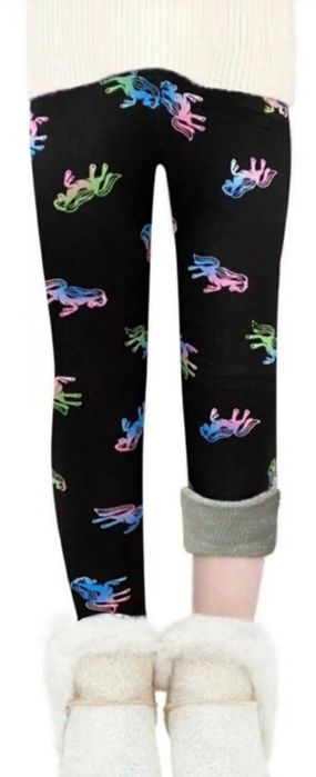 Nowe ocieplane legginsy 116 cm