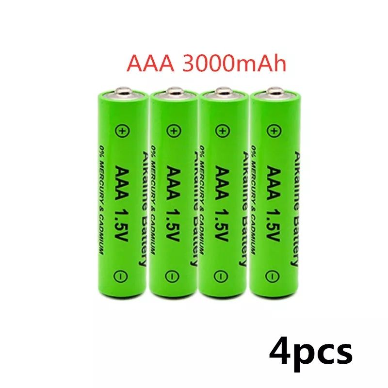 2 pilhas recarregáveis aaa 3000mah novas com portes incluídos