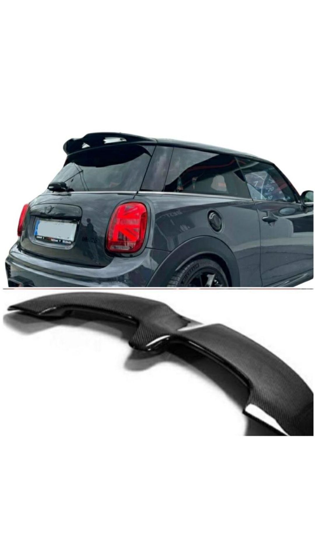 LIP SPOILER AILERON PALA ABA Lâmina AVENTAL MINI F56 COOPER S JCW Novo